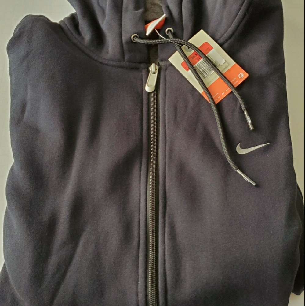 NWT Black Nike Full Zip Hoodie large